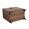 30" Bathroom Vanity Freestanding Cabinet With 2 Doors - Brown - Image 11