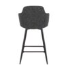 Boyne - Industrial Fixed Height Counter Stool With Square Footrest (Set of 2) - Black / Dark Gray - Image 5