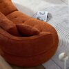 Modern Modular Sofa With Durable Fabric And Solid Wood Frame For 4 People - Orange - Image 10