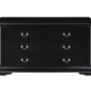 Louis Philippe - 4 Pieces Bedroom Set Twin Bed - Black - Image 5