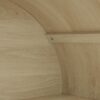 Tall Arched Kitchen Pantry, Modern Farmhouse Wood Kitchen Storage Cabinets, Arched Storage Display Cabinet With Adjustable Shelves, Versatile Cupboard For Kitchen, Dining Room - Natural - Image 16