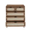 Modern 5 Drawer Accent Storage Cabinet For Living Room, Bedroom, Dining Room, Or Study - Walnut - Image 12