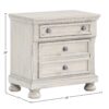 Nightstand Two Drawer - Antique Gray - Image 6
