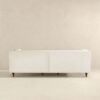 Evelyn - Mid-Century Modern Boucle Luxury Chesterfield Sofa - Ivory White / White - Image 5
