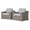 Patio Chair With Cushions (Set of 2) - Gray Mix - Image 2
