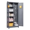 Metal Storage Cabinets, Cleaning Tool Cabinet With Locking Door, Tall Broom Tool Organizer, Large Storage Cabinet For Kitchen - Gray - Image 5