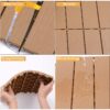 Plastic Interlocking Deck Tiles, Patio Flooring Outdoor Waterproof All Weather Use For Garden Poolside Front / Back Yard (Set of 44) - Burlywood - Image 11