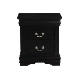 Louis Philippe - 4 Pieces Bedroom Set Twin Bed - Black