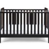 Brees Island - 3 In 1 Convertible Crib - Black, Brownstone - Image 2