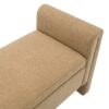 Modern Teddy Bed End Bench With Arms And Storage, Upholstered Large Foot Rest Stool, Comfy Window Vanity Bench For Living Room, Dorm, Coffee Table, Teddy - Coffee - Image 8