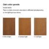 6 Shelf Lighted Corner Curio Cabinet With Adjustable Tempered Glass Shelves And Mirror Back (E26 Light Bulb Not Included) - Oak - Image 13