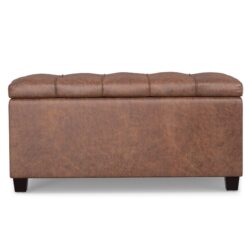 Sienna - Storage Ottoman Bench - Brown