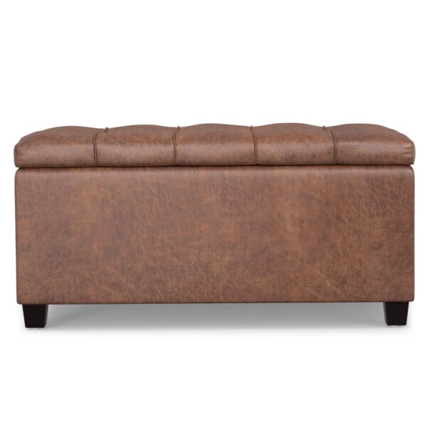 Sienna - Storage Ottoman Bench - Brown