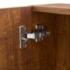 Wall Mounted Bathroom Storage Cabinet With Mirror Door, Medicine Cabinet, Over The Toilet Storage Cabinet With Shelves And Towel Rack - Walnut Brown - Image 14