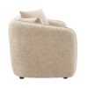 Keith - Chenille Loveseat With 2 Matching Color Toss Pillows - Beige - Image 2