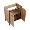 30" Bathroom Vanity Base With Basin And Storage Cabinet - Oak - Image 19