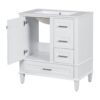 Bathroom Vanity, Modern Bathroom Cabinet With Sink Combo Set, Bathroom Storage Cabinet With A Soft Closing Door And 3 Drawers, Solid Wood Frame - White - Image 11