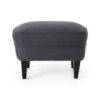Enchante, Living Room Set With Tufted Back Club Chair And Ottoman - Gray - Image 6