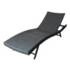 Wicker Chaise With Adjustable Reclining Seats (Set of 2) - Gray - Image 5
