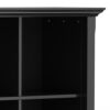 Acadian - 8 Cube Storage Sofa Table - Black - Image 7