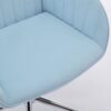 Adjustable Office Chair, Home Bedroom, Ergonomic Swivel Chair, Backrest Seat, Comfortable For Long Sitting - Baby Blue - Image 10
