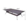 Rectangular 12 Person 108.07" Long Dining Set With Cushions - Gray / Navy - Image 9