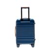 20" Carry On Luggage Lightweight Suitcase Tsa Lock USB Port Luggage Wheel Lock Artificial Leather Top Handle Spinner Wheels - Blue - Image 9