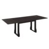 Modern 6 Piece Extendable Dining Table Set With 4 Wicker Back Upholstered Dining Chairs And Long Bench, 2 Removable Leaf - Espresso - Image 12