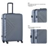 3 Piece Luggage Sets Lightweight Suitcase With Two Hooks, Spinner Wheels, Tsa Lock, (20/24/28) - Gray - Image 20