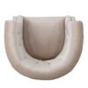 Celestialis - Upholstered Velvet Club Chair With Tub Design And Rolled Recessed Armrests - Champagne - Image 7