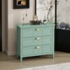 3 Drawer Cabinet For Bedroom, Living Room, Or Study, American Furniture - Light Green - Image 5