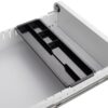 3 Drawer Mobile File Cabinet Under Desk Office, Simple Style Versatile Storage Cabinet For Legal / Letter / A4 Files, 5 Wheel Design Anti-Tilting Cold Rolled Steel Waterproof Moisture-Proof - White - Image 10