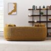 Dylan - Modern French Boucle Sofa - Dark Yellow - Image 7