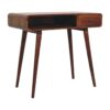 Curved Writing Desk - Chestnut - Image 4