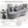 Bean Bag Sofa Lazy Sofa Durable Comfort Lounger High Back Bean Bag Chair Couch For Adults And Kids, Indoor & Outdoor - Dark Gray - Image 5