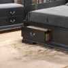 Louis Phillipe - Full Storage Elegant Bed - Black - Image 5
