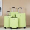 Luggage 4 Piece Lightweight Suitcase With Rotating Wheels, 24" And 28" With Tsa Lock, (16/20/24/28) - Fluorescent Green - Image 2