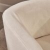 Glitter - Upholstered Swivel Chair With Loose Cover And Curved Back - Natural - Image 9