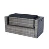 6 Piece Patio Wicker Sectional Set Patio Backyard Conversation Set Space Saving - Gray / Black - Image 16
