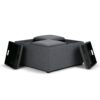 Avalon - Square Coffee Table Storage Ottoman - Slate Gray - Image 3