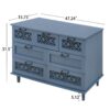 7 Drawer Cabinet, American Furniture, Suitable For Bedroom, Living Room, Study - Blue - Image 3