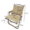 5 Pieces Dining Set, Multi-Function Foldable And Portable, 1 Dining Table & 4 Folding Chairs, Indoor And Outdoor Universal - Natural - Image 3