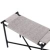 Boho Hand Woven Entryway Ottoman Vanity Chair Footrest Stool For Living Room Sofas - Gray - Image 13