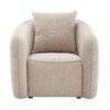 Keith - Chenille 3 Piece Living Room Set (Comes With Matching Color Toss Pillows) - Beige - Image 13