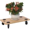 Furniture Moving Dolly, Heavy Duty Wood Rolling Mover With Wheels For Piano Couch Fridge Heavy Items, Securely Holds 500 Lbs (Set of 4) - Natural - Image 5