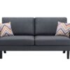 Bahamas - Sofa And Chair Set With 2 Throw Pillows - Dark Gray - Image 3