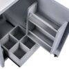 Modern 20.3" Bathroom Vanity With Sink And Functional Storage - Gray - Image 20