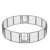 108.27" 16 Panels Heavy Duty Metal Playpen With Door, Dog Fence Pet Exercise Pen For Outdoor - Black - Image 12