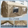 Carport, 10x20 Heavy Duty Portable Carport Garage Tent For Outdoor Storage Shelter - Khaki - Image 2