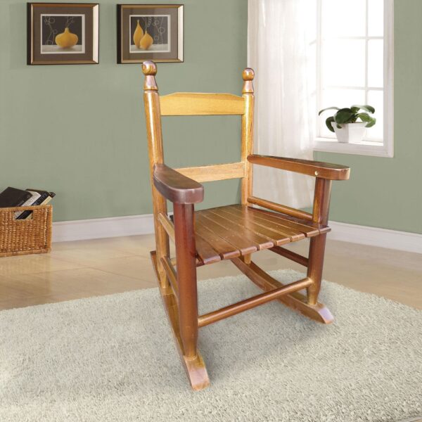 Children's Rocking Chair Indoor Or Outdoor, Suitable For Kids, Durable - Oak